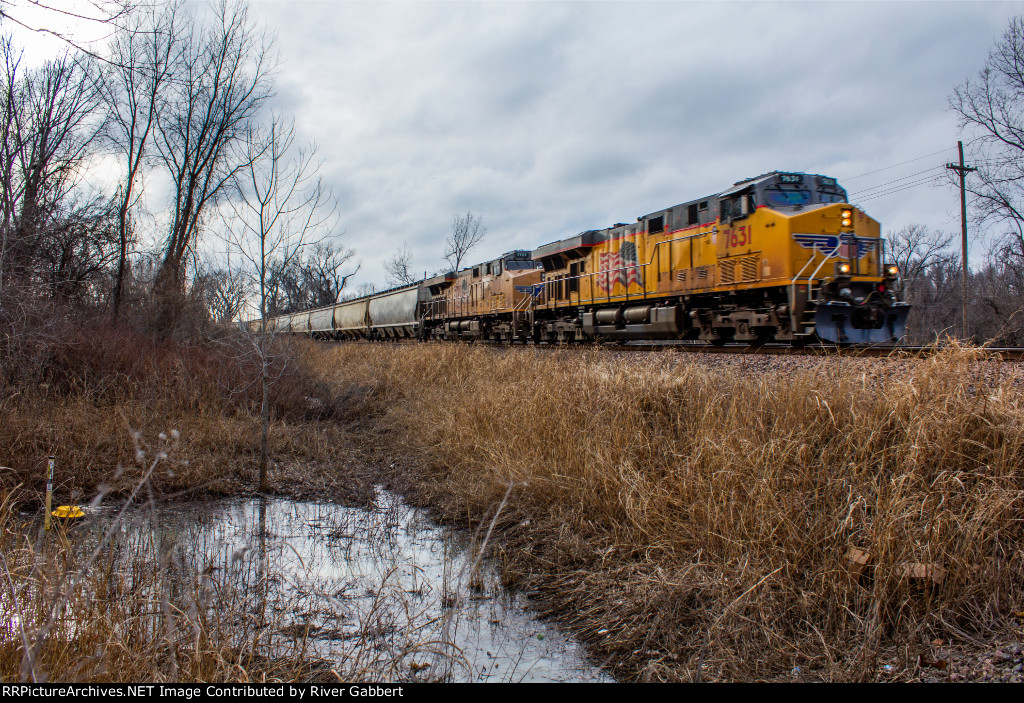 Eastbound UP Grain Train at Coronado